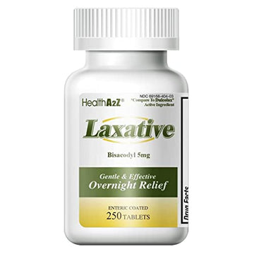 HealthA2Z Laxative Bisacodyl 5mg | 250 Counts | Gentle and Fast Overnight Relief HealthA2ZAu supplements