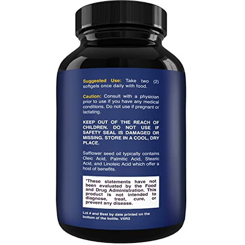 CLA Diet Weight Loss Pills - Women and Men - Pure Conjugated Linoleic Acid - Safflower Natures CraftUS supplements