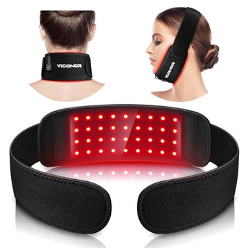 Red Light Therapy Belt for Neck, Near Infrared Light Therapy Belt Wearable Infrared Neck Wrap ViconorAu supplements