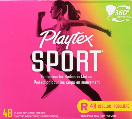 Playtex Sport Tampons, Regular Absorbency, Fragrance-Free - 48ct (Packaging May Vary) PLAYTEXAu supplements