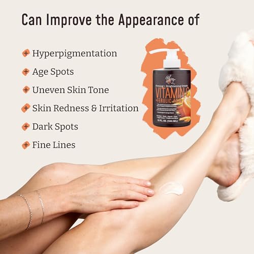BLOOM Vitamin C Cream + Collagen Cream Body Lotion & Face Moisturizer 2PC Skincare BLOOM IT'S A GREAT SKIN DAY!US supplements