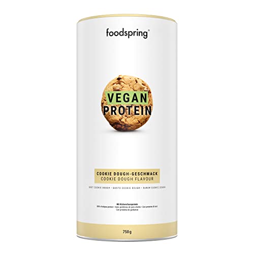 foodspring Vegan Protein Cookie Dough - 21g Protein per Shake to Build Muscle, B12, B6, folic Acid foodspringAu supplements