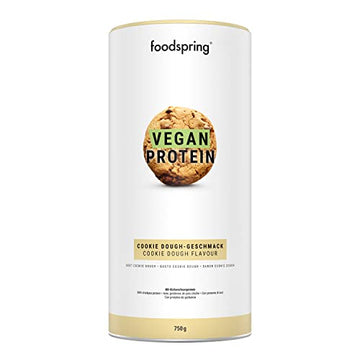 foodspring Vegan Protein Cookie Dough - 21g Protein per Shake to Build Muscle, B12, B6, folic Acid foodspringAu supplements
