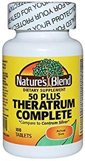 Nature's Blend Theratrum Complete 50 Plus with Lutein and Lycopene 100 Tablets Nature's BlendAu supplements
