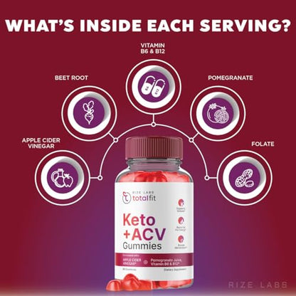 Total Fit Keto ACV Gummies Advanced Weight Loss, Total Fit Keto ACV + BCB Gummies rize labsUS supplements