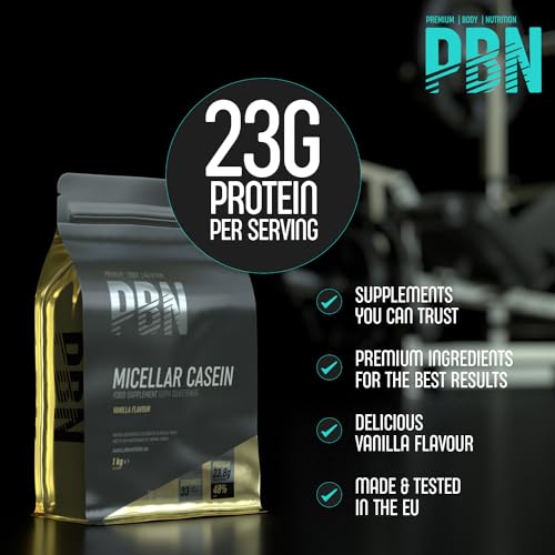 PBN - Premium Body Nutrition Micellar Casein Vanilla 1kg Pouch Premium Body NutritionUS supplements