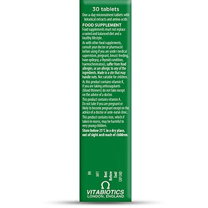 Vitabiotics Immunace Extra Protection Tablets, 30 count ImmunaceUS supplements