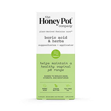 The Honey Pot Company 7 Day Boric Acid & Herbs Suppositories - Maintains and Balances Healthy The Honey Pot CompanyAu supplements