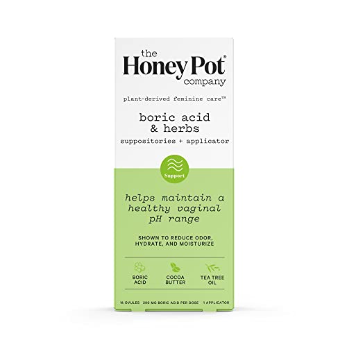 The Honey Pot Company 7 Day Boric Acid & Herbs Suppositories - Maintains and Balances Healthy The Honey Pot CompanyAu supplements