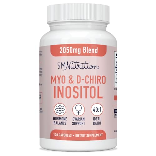 Myo-Inositol & D-Chiro Inositol | Hormone Balance for Women | Ideal 40:1 Ratio | Myo Inosit SMNutritionUS supplements