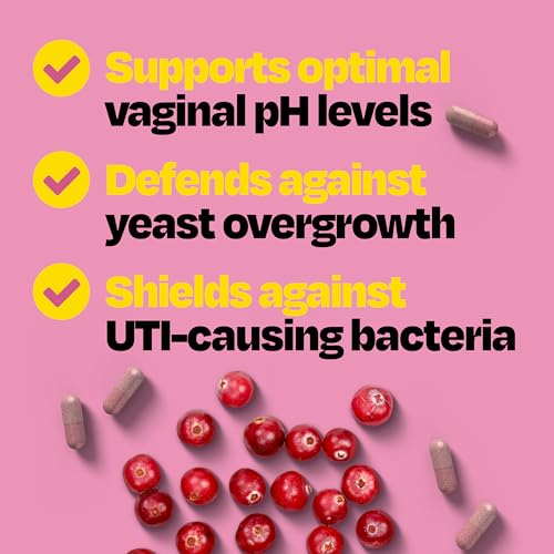 Cystex 3-in-1 Urinary Tract Probiotic for Women - Fast-Acting UTI & Yeast Infection Support with Prebiotics, Probiotics, & Cranberry - Supports Vaginal pH & Flora Balance - 30 Capsules CystexAu supplements