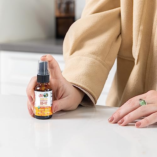 MaryRuth's Organic D3 + K2 Spray for Adults & Kids for Bone Health | Vitamin D3 as Cholecalciferol | Vitamin K2 | Immunity | Mineral Absorption | Heart Health | Vegan | Non-GMO | Gluten Free | 1 Fl Oz MARYRUTH'SUS supplements