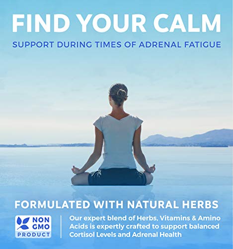 Adrenal Support & Cortisol Manager (Non-GMO) Powerful Adrenal Health with L-Tyrosine Healths HarmonyUS supplements