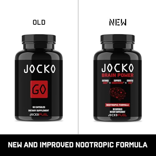 Jocko Fuel Brain Power - Nootropic Dietary Supplements for Memory & Focus wiht L Theanine, L Carnitine- Energy & Focus Supplement (90 Capsules) Jocko FuelAu supplements