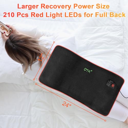 UTK Red Light Therapy for Body, Large Infrared Light Therapy Pad for Deeper Tissue, 24" x 12" Size UTKAu supplements