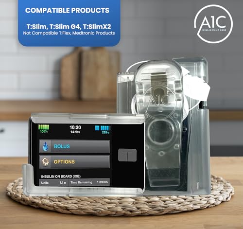 (2023-24 Model) A1C Pump Case, 360 Rotating Case for Tandem Tslim, t:Slim X2, t:Slim G4 PUG PROTECTIVE GEARAu supplements