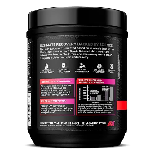 MuscleTech | Platinum 100% EAA+| Essential Amino Acids| Muscle Strength Builder MuscleTechUS supplements