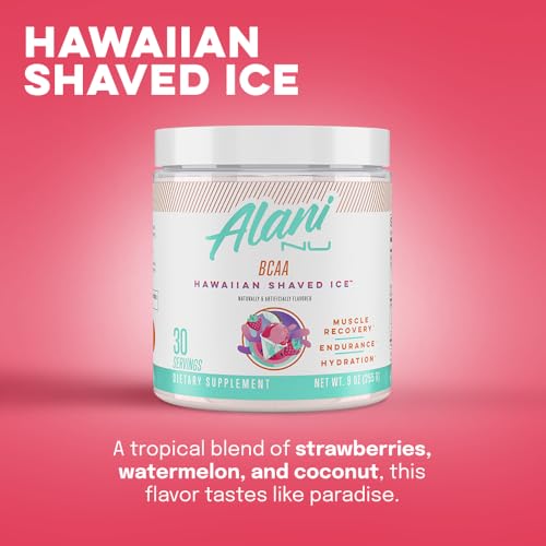 Alani Nu Breezeberry Pre Workout and BCAA Hawaiian Shaved Ice Post Workout Powder Alani NuUS supplements