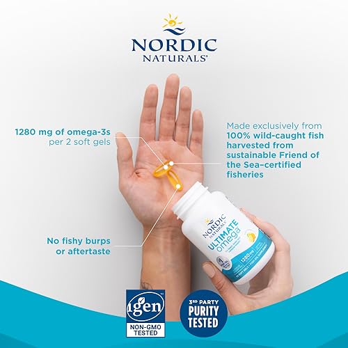 Nordic Naturals Ultimate Omega, Lemon Flavor - 60 Soft Gels - 1280 mg Omega-3 Nordic NaturalsUS supplements