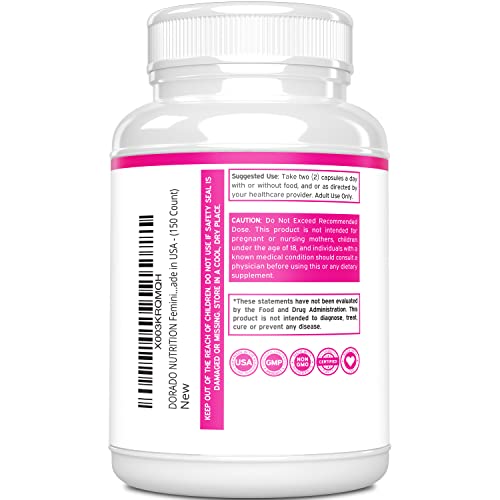 Vaginal Moisturizer & Vaginal Dryness Supplement (150 Capsules) Support Vaginal Wetness & Health DORADO NUTRITIONAu supplements