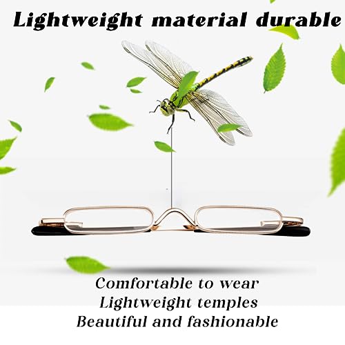 Viseng 2 Pairs Slim Pocket-Sized Metal Reading Glasses: Your Stylish Travel Companion VisengUS supplements