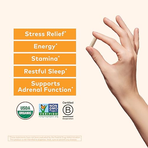 ORGANIC INDIA Ashwagandha Herbal Supplement - Vegan, Gluten-Free, Kosher ORGANIC INDIAUS supplements