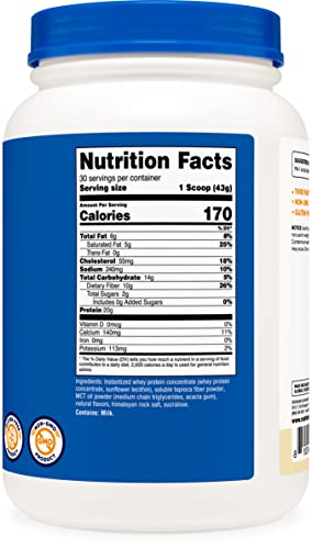 Nutricost Meal Replacement Shake Powder (Vanilla), 30 Servings - Protein, Non-GMO NutricostAu supplements