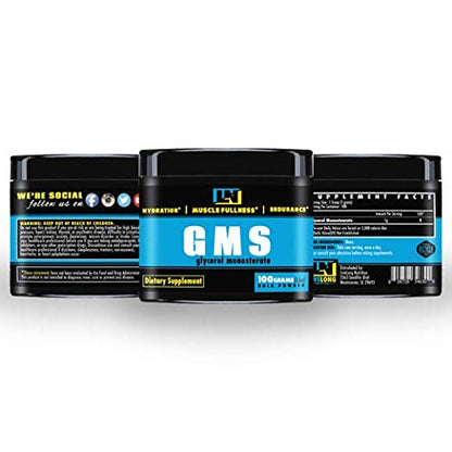 LiveLong Nutrition Glycerol Monostearate GMS Powder - Hydration, Endurance, Muscle LiveLong NutritionUS supplements