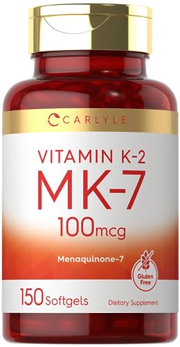 Carlyle Vitamin K2 Supplement 100mcg | K2 MK7 | 150 Softgels | Non-GMO CarlyleAu supplements