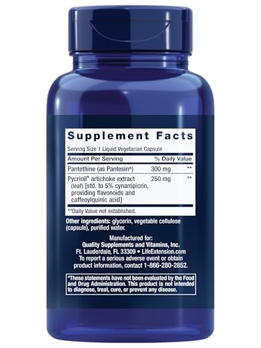 Life Extension CHOL-Support™, Helps Maintain Already Healthy Cholesterol, Heart Health, Artichoke Leaf Extract, Vitamin B5 pantethine, Gluten-Free, Non-GMO, Vegetarian, 60 Capsules Life ExtensionAu supplements