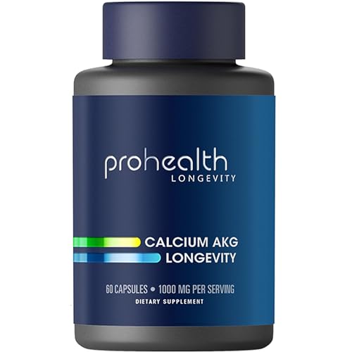 ProHealth Calcium AKG Longevity (Alpha Ketoglutarate) (1,000 mg per 2 Capsule Serving ProHealthUS supplements