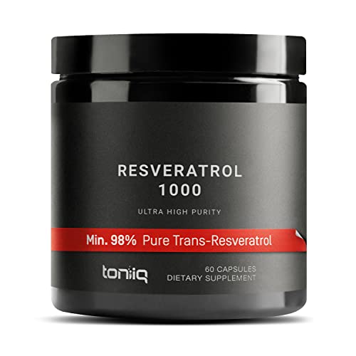Ultra High Potency Third-Party Tested Trans Resveratrol 1000mg - 98% Pure ToniiqUS supplements