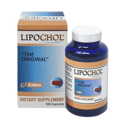 LIPOCHOL, Liver Health, Vitamin and Nutrient Boost (100 Capsules/Pack of 1) LIPOCHOLUS supplements