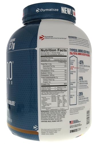 Dymatize ISO 100 Whey Protein Powder with 25g of Hydrolyzed 100% Whey Isolate DymatizeUS supplements