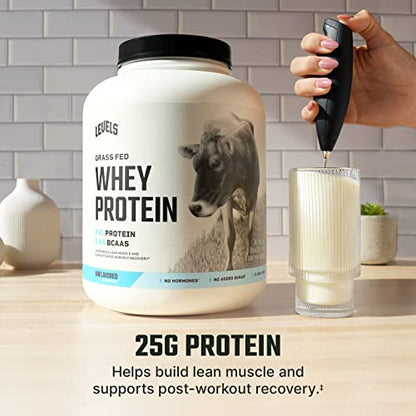 Levels Grass Fed 100% Whey Protein, No Hormones, Unflavored, 5LB Levels NutritionUS supplements