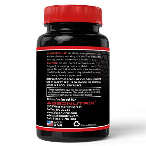 Absonutrix Xtreme Power Formula Nitric Oxide Blend 120 Tablets Absonutrix Xtreme Power FormulaUS supplements