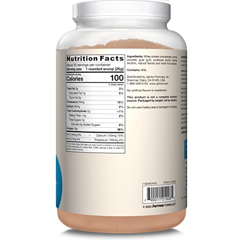 Jarrow Formulas Whey Protein With 18 g of Protein, 3.8 g of BCAAs, & Glutamine, Dietary Jarrow FormulasUS supplements
