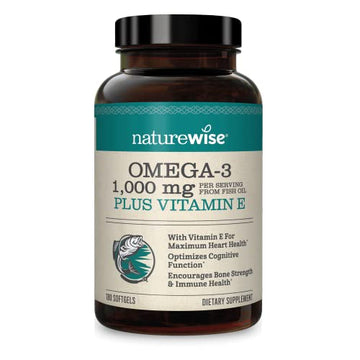 NatureWise High-Potency 1000mg Omega 3 with 600mg EPA, 400mg DHA, & Vitamin E NatureWiseAu supplements
