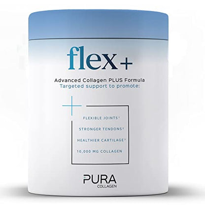 Pura Collagen Powdered Supplement Flex+, 10,000 mg Hydrolysed Peptides, Vitamin C & Manganese Pura CollagenUS supplements