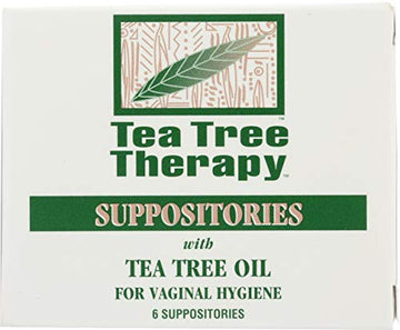 Tea Tree Therapy Vaginal Suppositories with Oil, 6 Count, White Tea Tree TherapyAu supplements