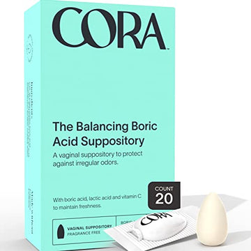 Cora Boric Acid Suppositories | Vaginal Suppository | pH Balance | Prevent Imbalance and Irregular Odor CoraAu supplements