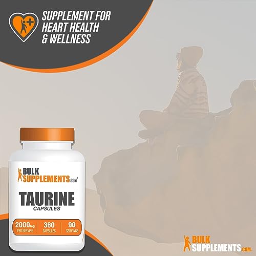 BULKSUPPLEMENTS.COM Taurine Capsules - Taurine Supplement, Taurine 2000mg BULKSUPPLEMENTS.COMUS supplements