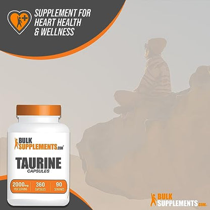 BULKSUPPLEMENTS.COM Taurine Capsules - Taurine Supplement, Taurine 2000mg BULKSUPPLEMENTS.COMUS supplements
