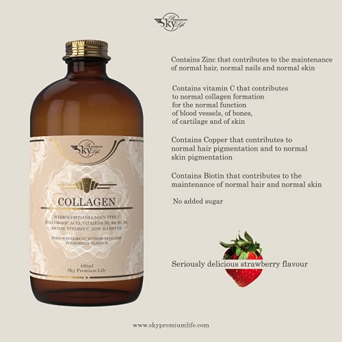 Sky Premium Life Hydrolysed Collagen Type I Food Supplement - Strawberry Taste Sky Premium LifeAu supplements