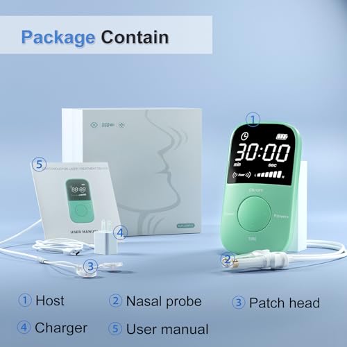 LASEPREHT Red Light Nasal Therapy Device, 650nm Red Light Device for Nose Sore Throat LASEPREHTAu supplements
