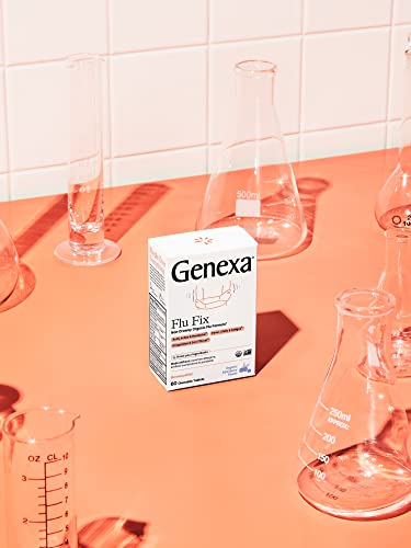 Genexa Flu Fix - 60 Tablets - Multi-Symptom Flu Remedy - Organic, Gluten Free & Non-GMO - Homeopathic GenexaAu supplements