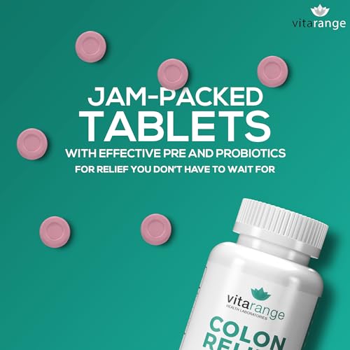 Colon Relief by VitaRange- Fast Constipation and Bloating Relief with Sunfiber Prebiotic Vita RangeUS supplements