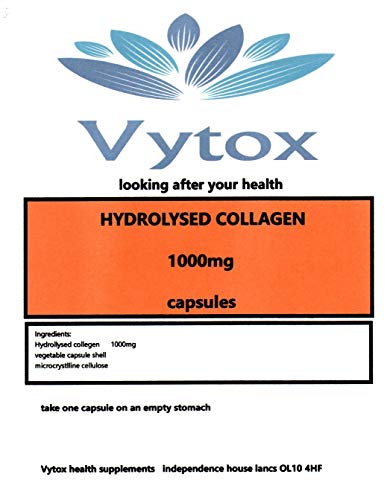 HYDROLYSED Collagen (1000MG) 365 Capsules, by vytox, Vegetarian vytoxAu supplements