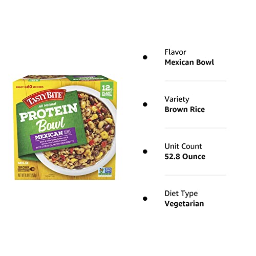 TASTY BITE Mexican Protein Bowl, 8.8 Ounce, Pack of 6, Ready to Eat, Microwaveable TASTY BITEUS supplements