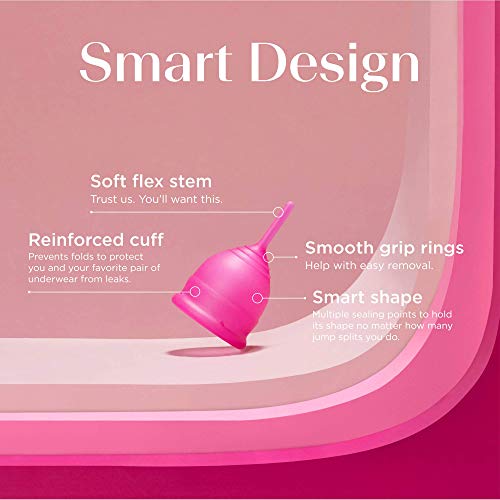 Saalt Teen Menstrual Cup - Best Sensitive Reusable Cup - Wear for 12 Hours - Tampon and Pad Alternative saaltAu supplements